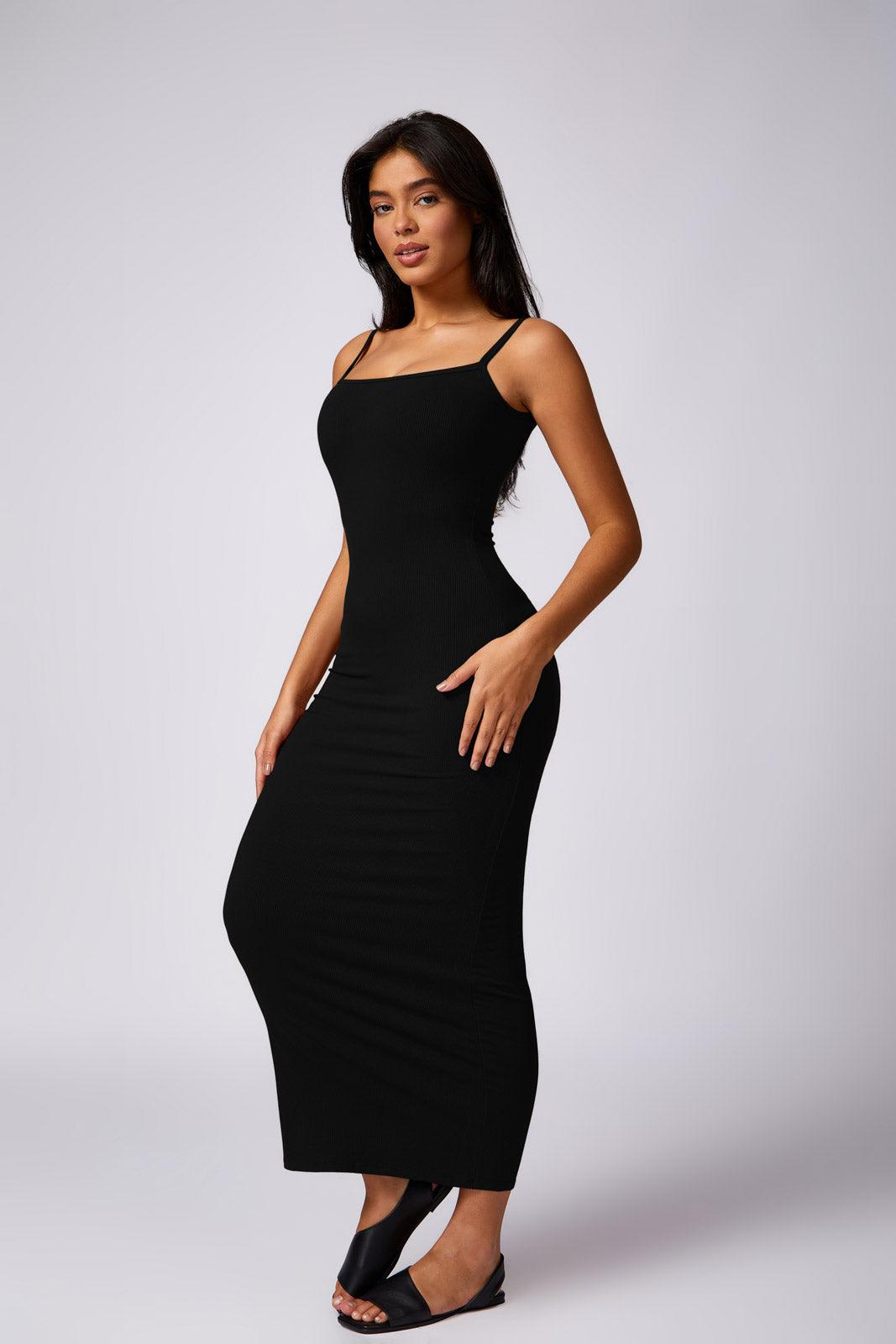 Soft Lounge Black Dress