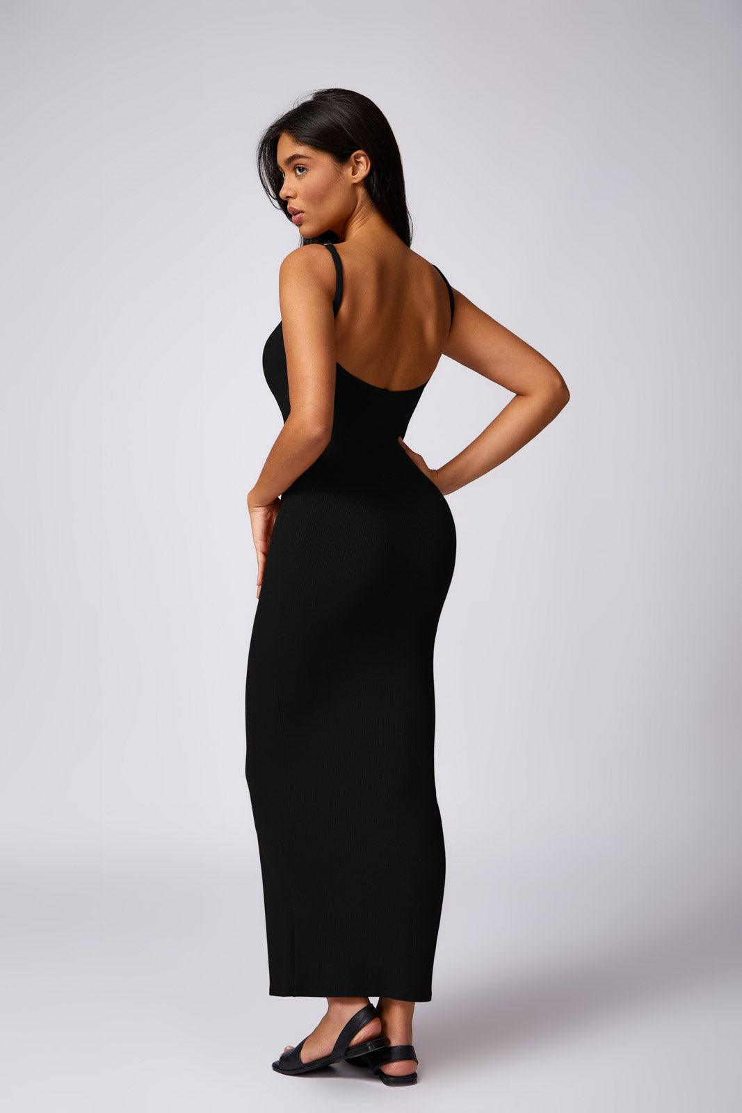 Soft Lounge Black Dress