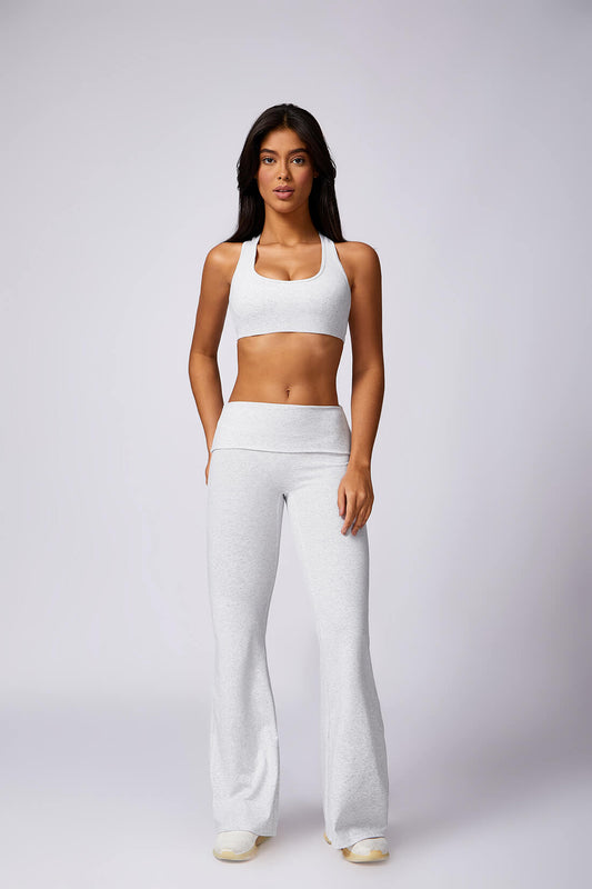 White Kaur Sports Bra + Legging Set