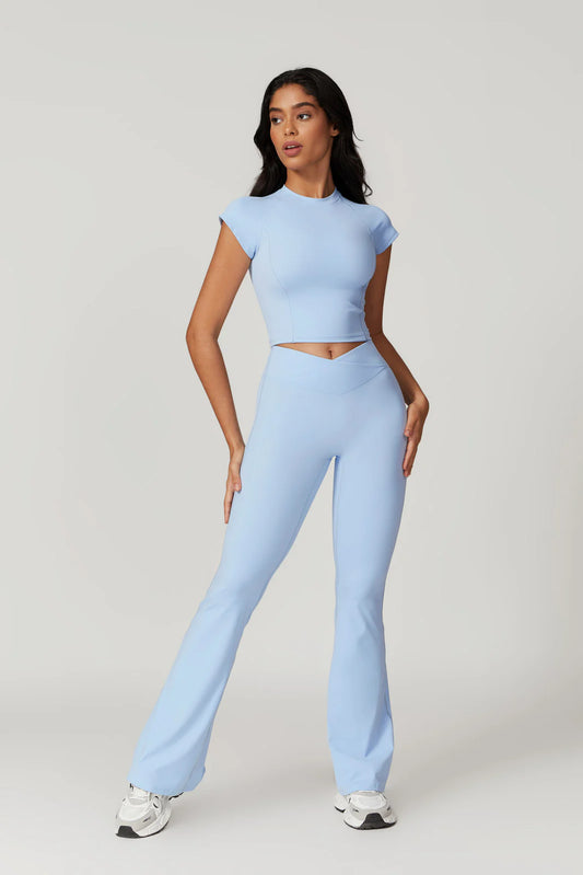 Cincinnati Baby Blue Flare + Top Set