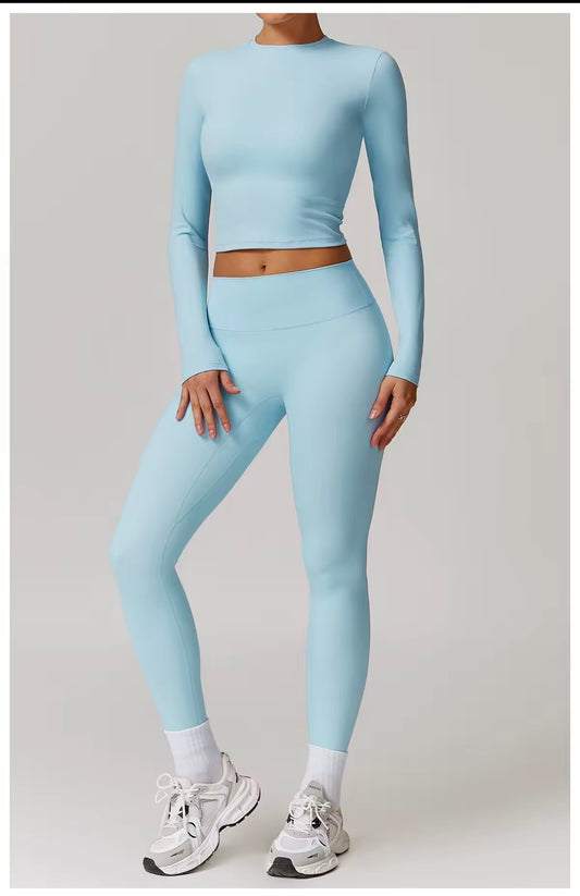 Cerulean Soft Sculpt Covered Legging Set