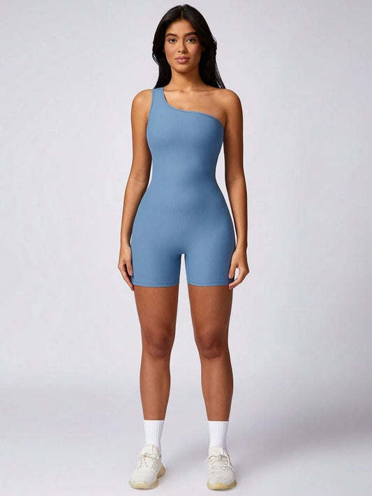 Skynniao Single Shoulder Blue Sky Active Romper